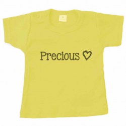 Kort shirt okergeel precious